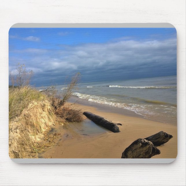 Tapis De Souris Lac Michigan, Sheboygan, Wisconsin (Devant)