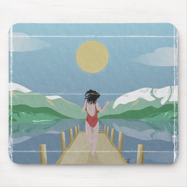 Tapis De Souris Lac Rotoiti Nouvelle-Zélande (Devant)