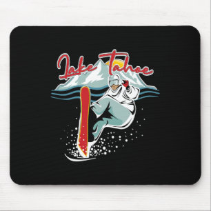 Tapis De Souris Lac Tahoe Sierra Nevada Californie Snowboard S