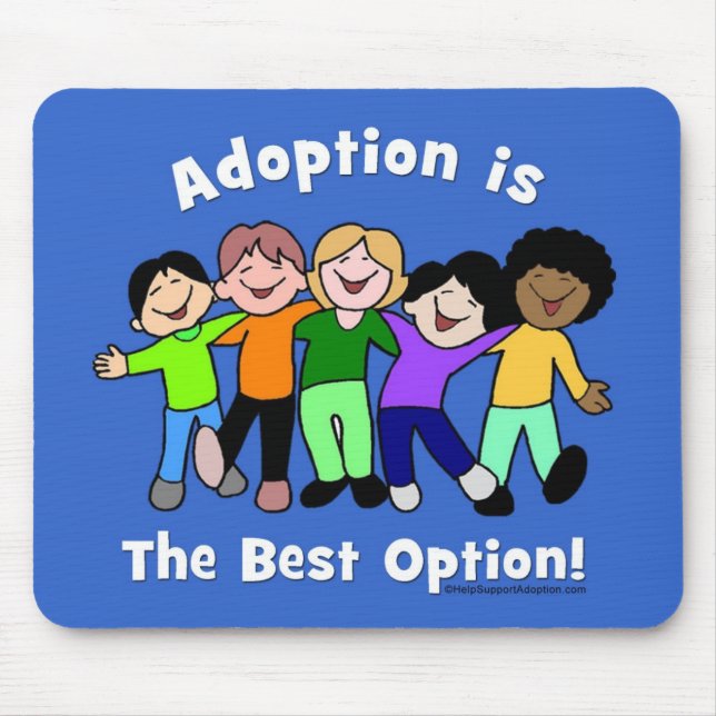 Tapis De Souris L'adoption est la meilleure option Mousepad - (Devant)
