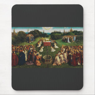 Tapis De Souris L'Adoration de l'Agneau mystique de Jan van Eyck