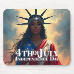 Tapis De Souris Lady Liberty réinventée - Un nouveau visage de la 