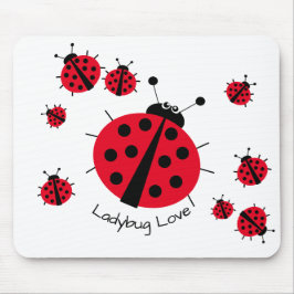 Tapis De Souris Ladybug Love Girl Fun Joli dessin