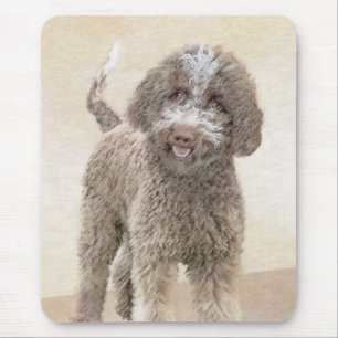 Tapis De Souris Lagotto Romagnolo Painting - Cute Original Dog Art