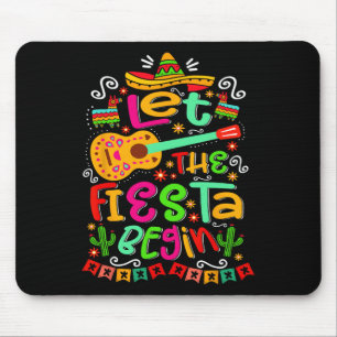 Tapis De Souris Laisser La Fiesta Commencer La Fête Mexique Cinco