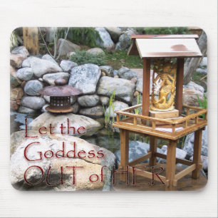 Tapis De Souris Laissez la déesse Mousepad