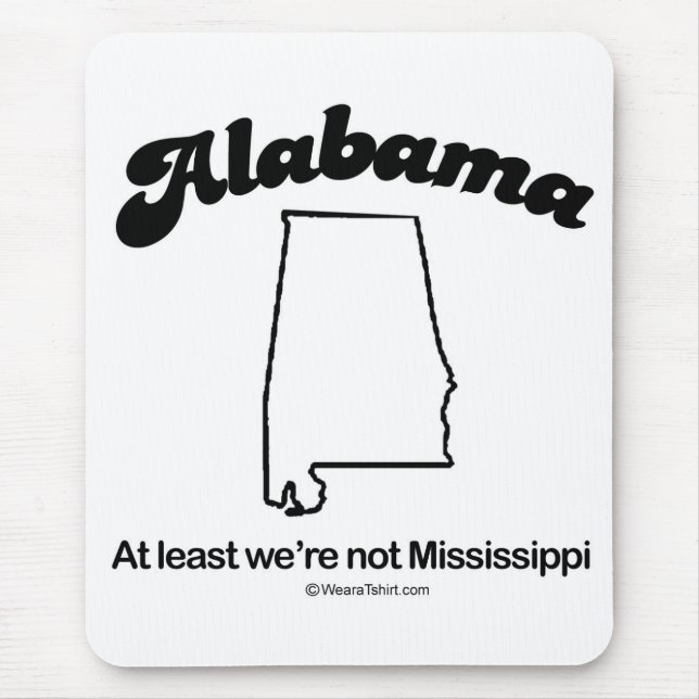 Tapis De Souris L'ALABAMA - T-shirts et vitesse "de DEVISE d'ÉTAT (Devant)