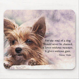 Tapis De Souris L'âme d'un chien - Yorkie