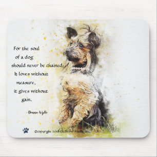 Tapis De Souris L'âme d'un chien - Yorkie debout