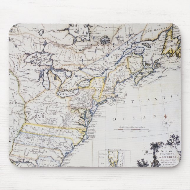 Tapis De Souris L'AMÉRIQUE COLONIALE : CARTE, c1770 (Devant)