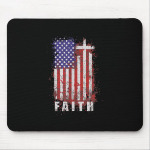 Tapis De Souris L'Amour de Jésus  Foi patriotique chrétienne Jes