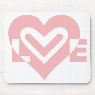 Tapis De Souris L'amour en rose