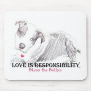 Tapis De Souris L'amour est mousepad de responsabilité