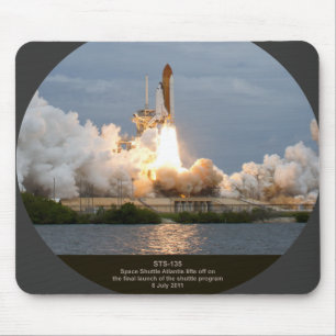 Tapis De Souris Lancement final STS-135 l'Atlantide de navette