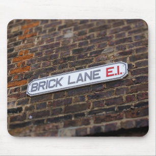 Tapis De Souris Lane en brique - Londres - Panneau de rue - Plaque