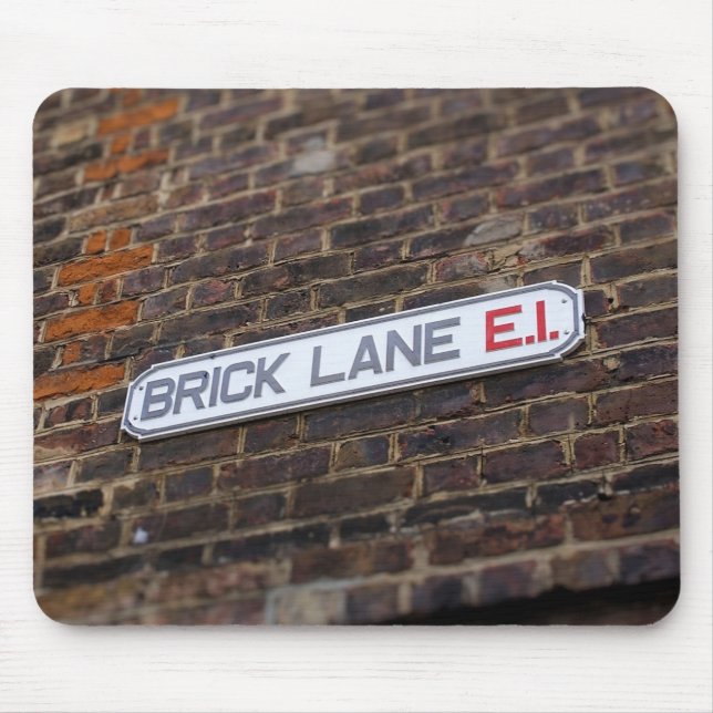 Tapis De Souris Lane en brique - Londres - Panneau de rue - Plaque (Devant)