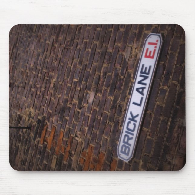 Tapis De Souris Lane en brique - Panneau de rue - Londres - Mousep (Devant)