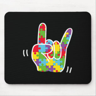 Tapis De Souris Langue des signes amour Mois de la sensibilisation