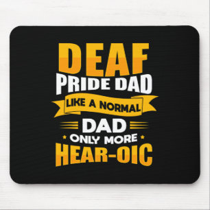 Tapis De Souris Langue des signes pour les hommes Sensibilisation 