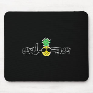 Tapis De Souris Langue des signes Vêtements Plage Sourde Signalisa