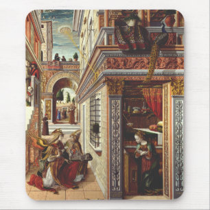 Tapis De Souris L'Annonciation Carlo Crivelli Art de la Renaissanc