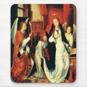 Tapis De Souris L'Annonciation de la Vierge Marie par Hans Memling