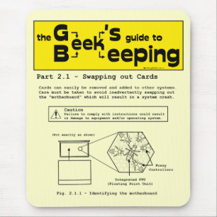 Tapis De Souris L'apiculture de geek (permutant des cartes) -