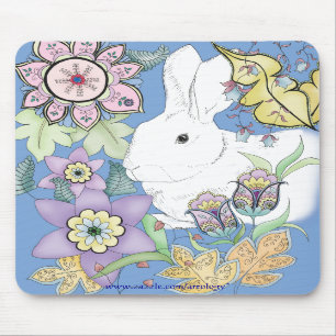 Tapis De Souris Lapin bleu Mousepad
