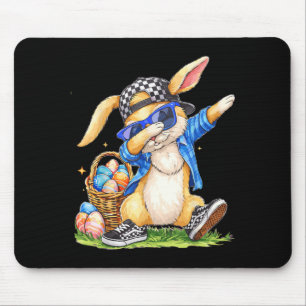 Tapis De Souris Lapin de Pâques Cool Hip Hop Enfants Garçons