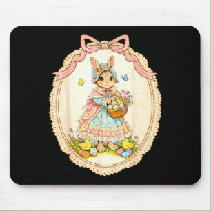 Tapis De Souris Lapin drôle Bunny heureux pour l'art graphique