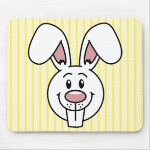 Tapis De Souris Lapin (Jaune) Mousepad
