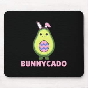 Tapis De Souris Lapins de Pâques drôles Avocat Avec Lapin d'oeuf d