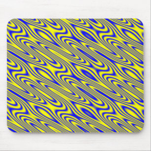 Tapis De Souris Lapis Lazuli Swirlies Abstract Pattern Mousepad
