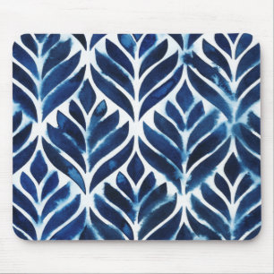 Tapis De Souris L'aquarelle de cobalt couvre de tuiles IV