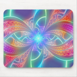 Tapis De Souris L'arc-en-ciel psychédélique tourbillonne motif d