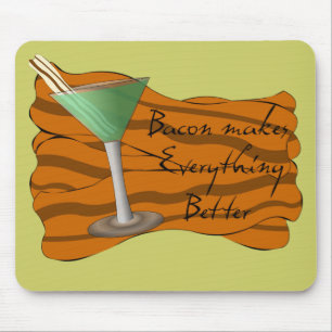 Tapis De Souris Lard drôle Martini Mousepad