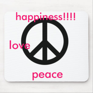 Tapis De Souris large_peace_symbol, amour, paix, bonheur ! ! ! !