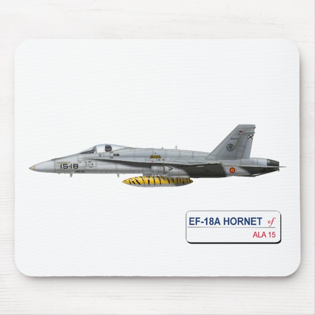 TAPIS DE SOURIS L'ARMÉE DE L'AIR D'ESPAGNOL DE FRELON D'EF-18A (Devant)