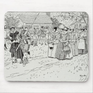 Tapis De Souris L'arrivée des jeunes femmes chez Jamestown