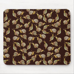Tapis De Souris L'art des escargots naturels