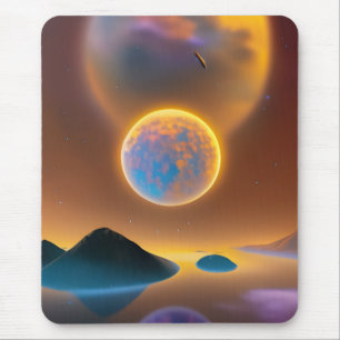 Tapis De Souris L'art paysagère de la lune