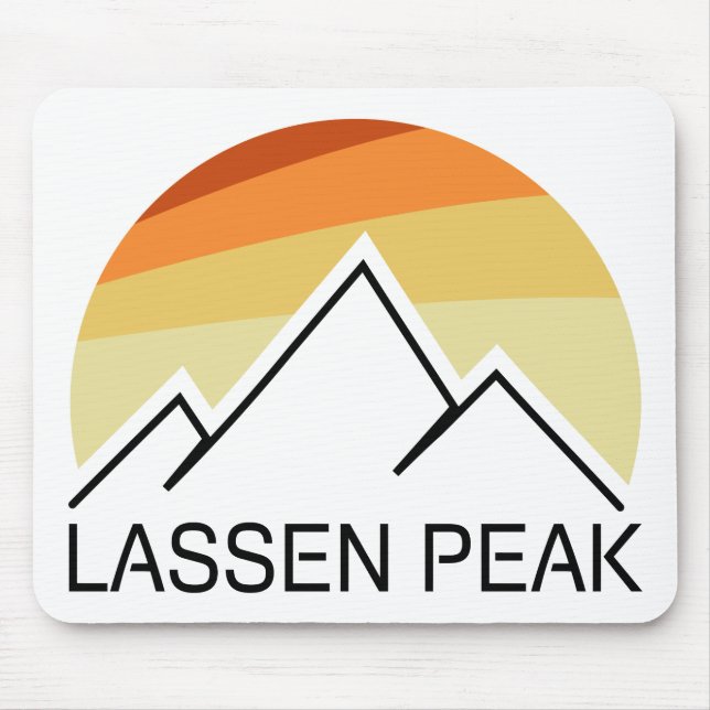 Tapis De Souris Lassen Peak California Retro (Devant)