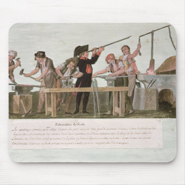 Tapis De Souris L'atelier des fabricants de fusil, 1793 (Devant)
