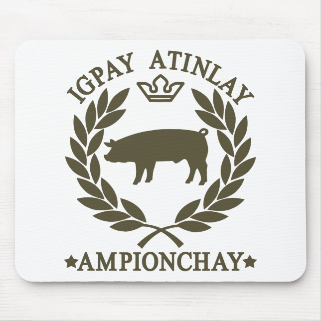 Tapis De Souris Latin de porc (Devant)