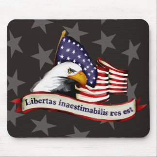 Tapis De Souris latin patriote conservateur de drapeau d'aigle de