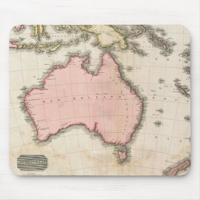 Tapis De Souris L'Australie et le Pacifique occidental du sud (Devant)