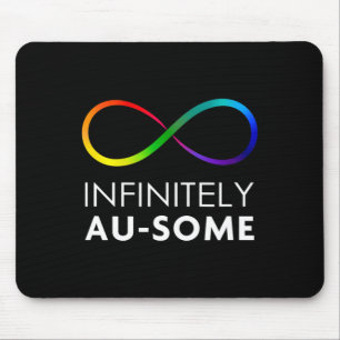 Tapis De Souris L'autisme à la place rouge - Infiniment Au-un Infi