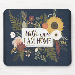 Tapis De Souris L'automne III Romance   avec vous je suis maison