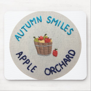 Tapis De Souris L'automne sourit Apple Orchard