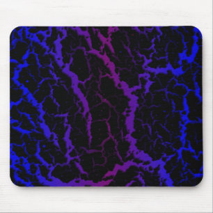 Tapis De Souris Lave de l'espace fissuré - bleu/pourpre